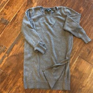 Tunic Sweater with Zipper Detail